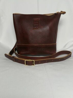 Portland Leather Festival Bag Dark Brown Pebbled Leather